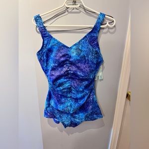 NWT Penbrooke one piece blue size 12